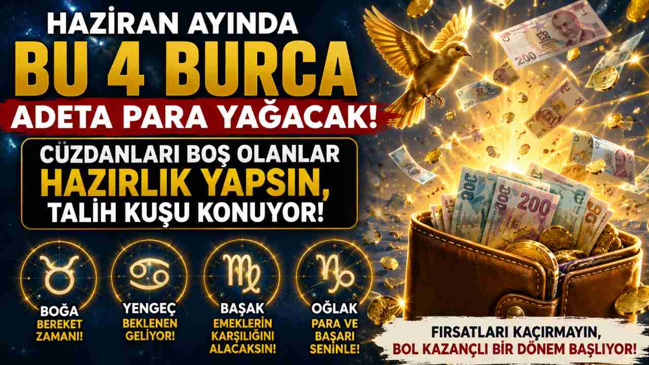 Haziran Ayında Para Onlara Akacak! Cepleri Dolup Taşacak 4 Şanslı Burç Belli Oldu