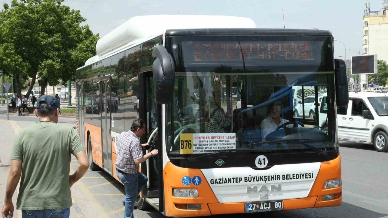 Gaziantep'te vatandaşlara ücretsiz toplu taşıma müjdesi