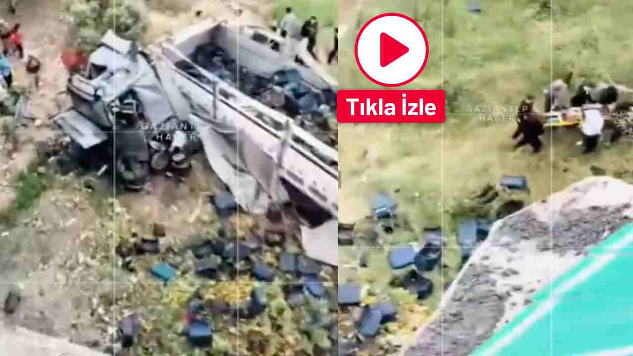 Gaziantep’te Feci Kaza! Viyadükten Uçan Tır Ortalığı Savaş Alanına Çevirdi