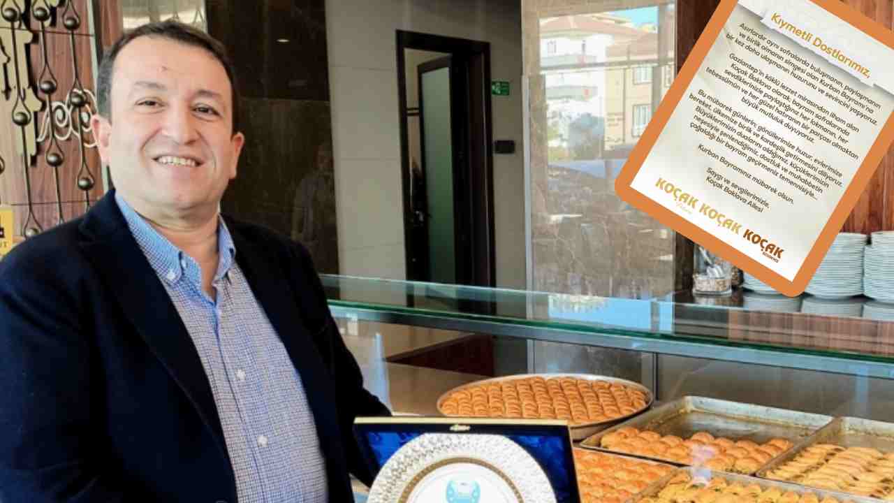 Gaziantep'ten Bayram Müjdesi! Koçak Baklava Kurban Bayramı Boyunca Kapılarını Kapatmıyor