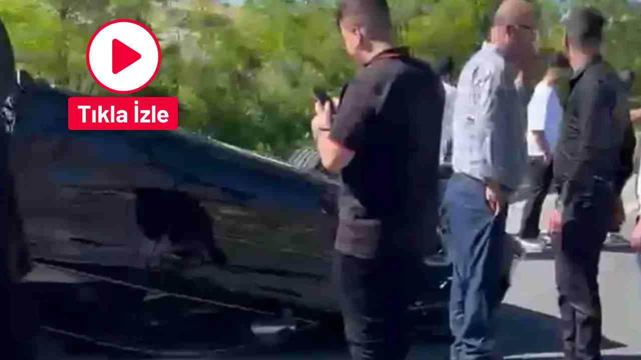 Gaziantep Yamaçtepe'de korkunç kaza: Otomobil taklalar attı!