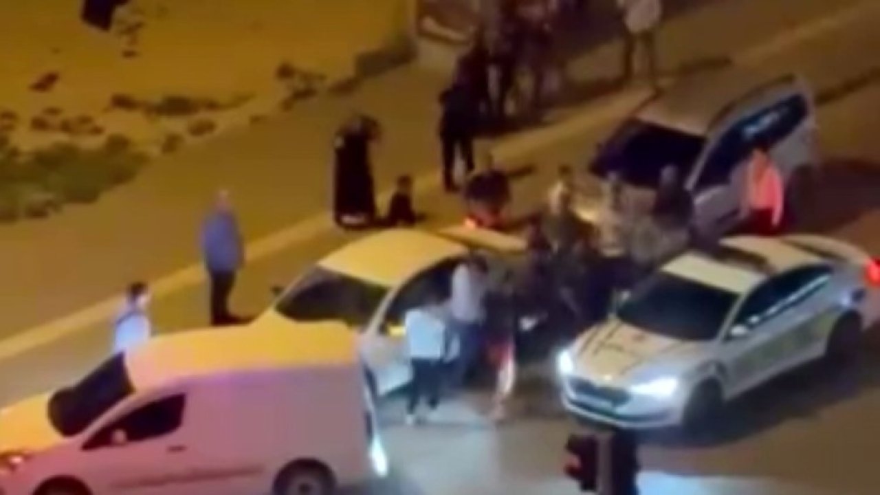 Gaziantep’te meydan savaşını aratmayan trafik kavgası