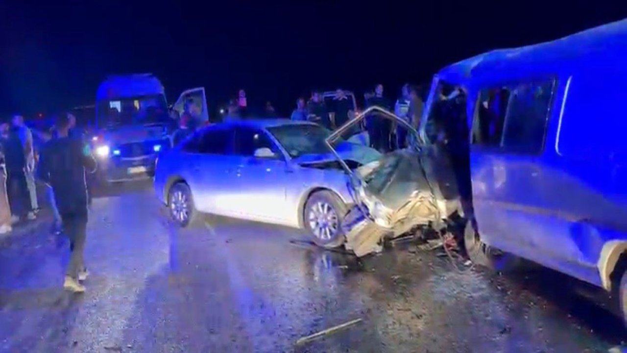 Gaziantep’te 2 araç kafa kafaya çarpıştı: 1 ölü, 1
