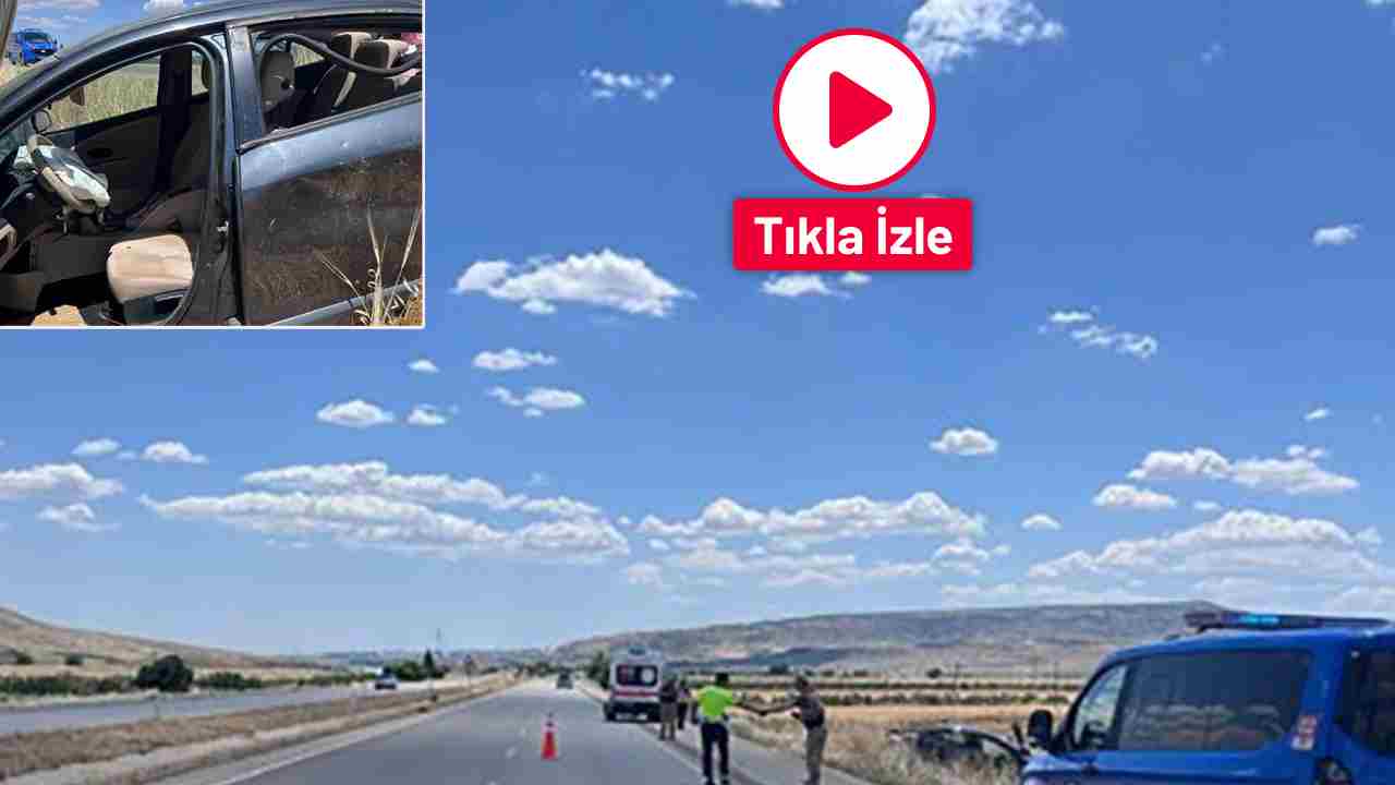 Gaziantep karayolu'nda feci kaza: Otomobil şarampole devrildi, 2 yaralı
