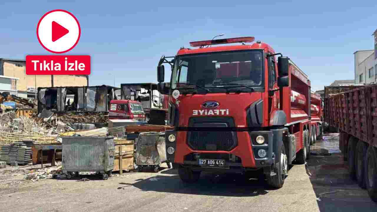 Gaziantep’te korkutan iş yeri yangını söndürüldü