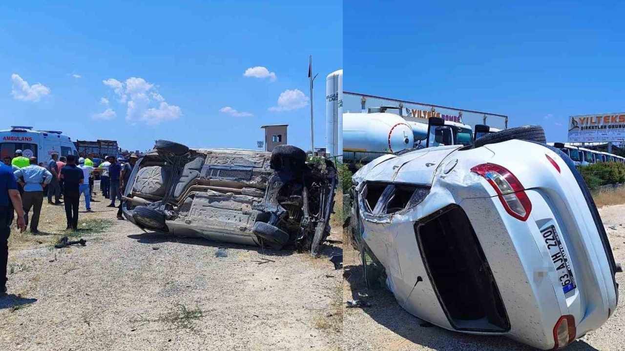 Gaziantep’te otomobil takla attı: 9 yaralı