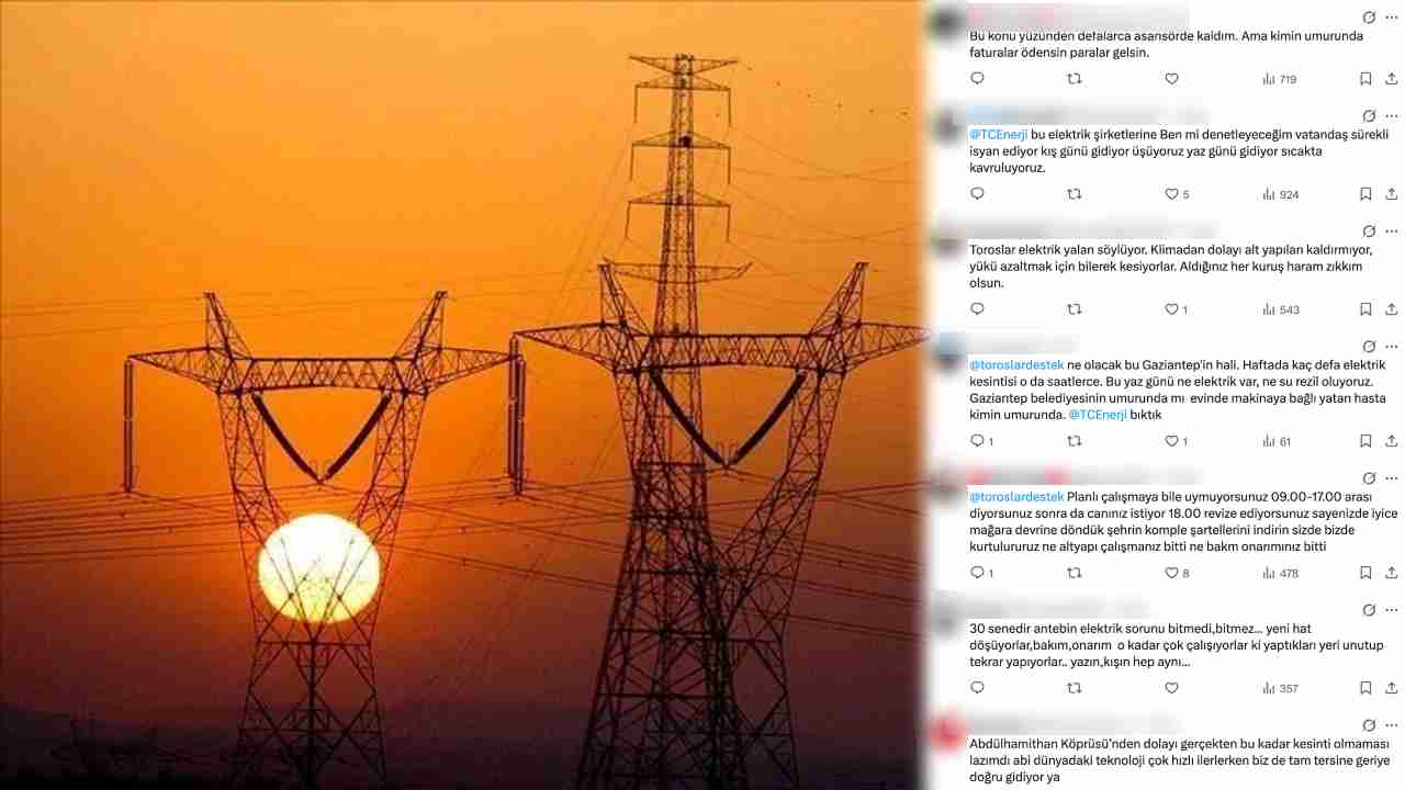 Gaziantep'te Elektrik Krizi Derinleşiyor! Vatandaşlar Sosyal Medya'yı Yıktı!