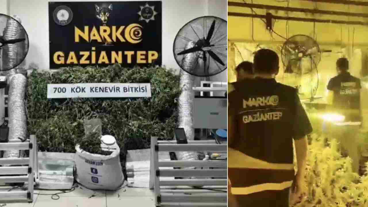 Gaziantep’te uyuşturucu imalathanesine baskın!