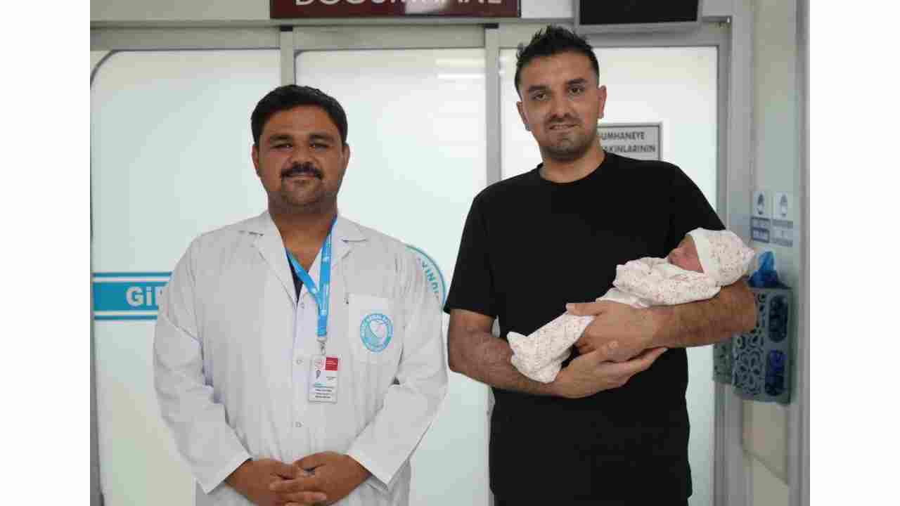 Normal doğum için 503 kilometre katetti