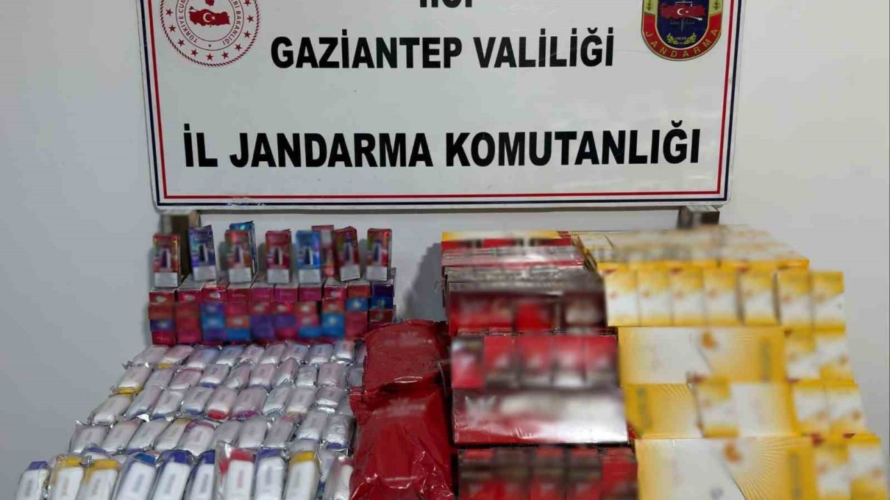 Gaziantep’te 1 milyon TL değerinde kaçak malzeme ele geçirildi: 3 gözaltı