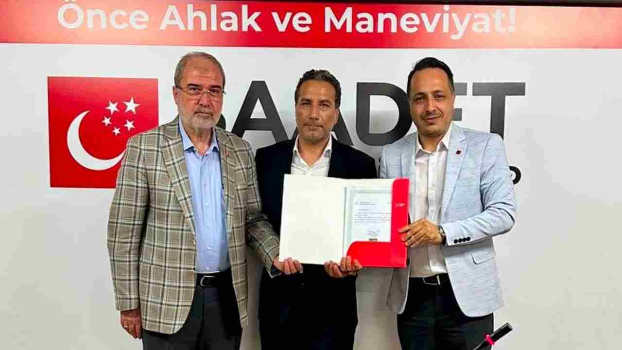 Saadet Partisi Şehitkamil İlçe Başkanlığına Av. Ali Sünbül Atandı