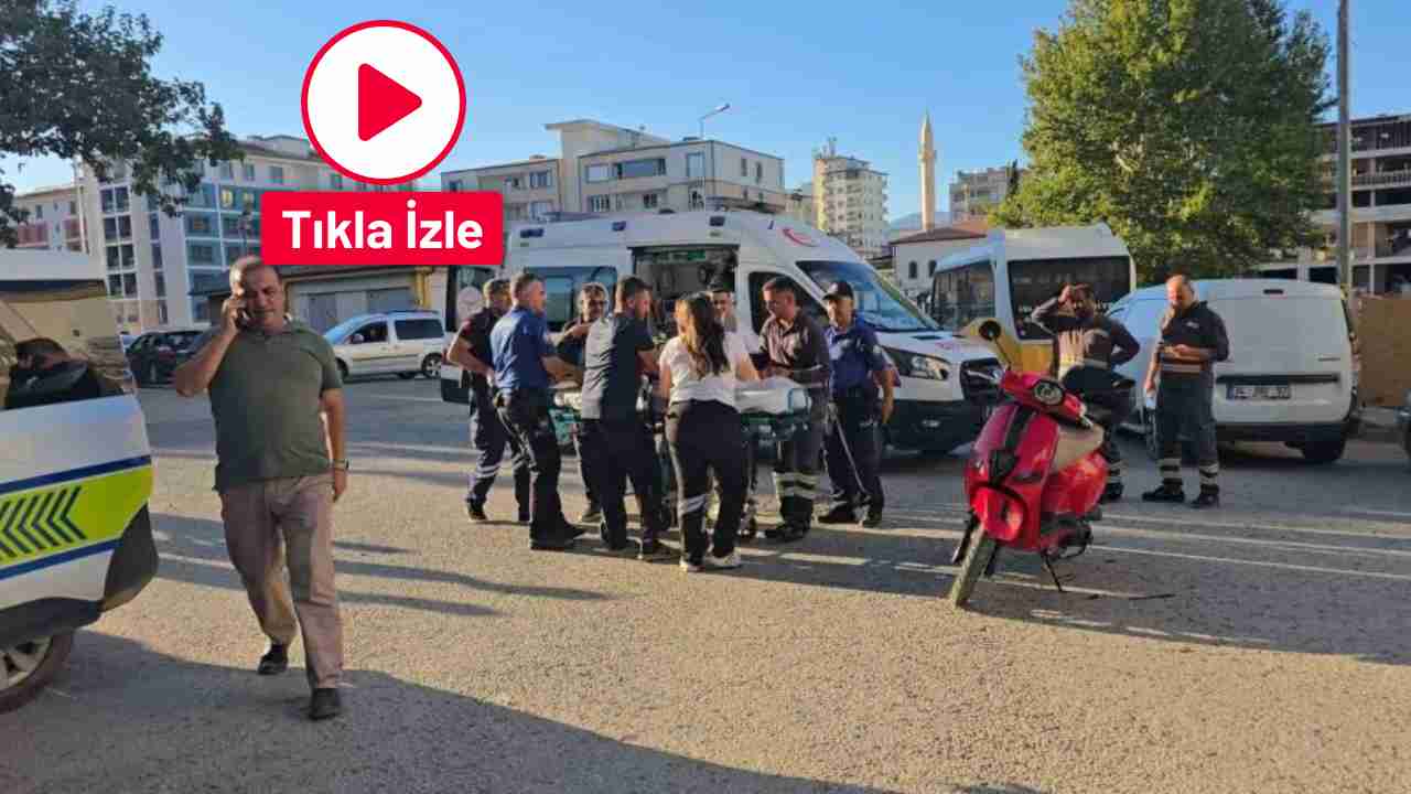 Gaziantep’te hafif ticari araç ile çarpışan motosikletli yaralandı