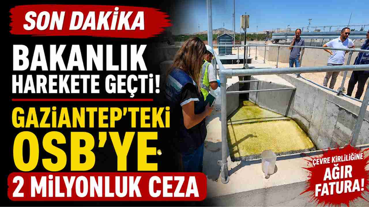 Son Dakika Gaziantep: Zehir Saçan Nizip OSB'ye Milyonluk Çevre Cezası