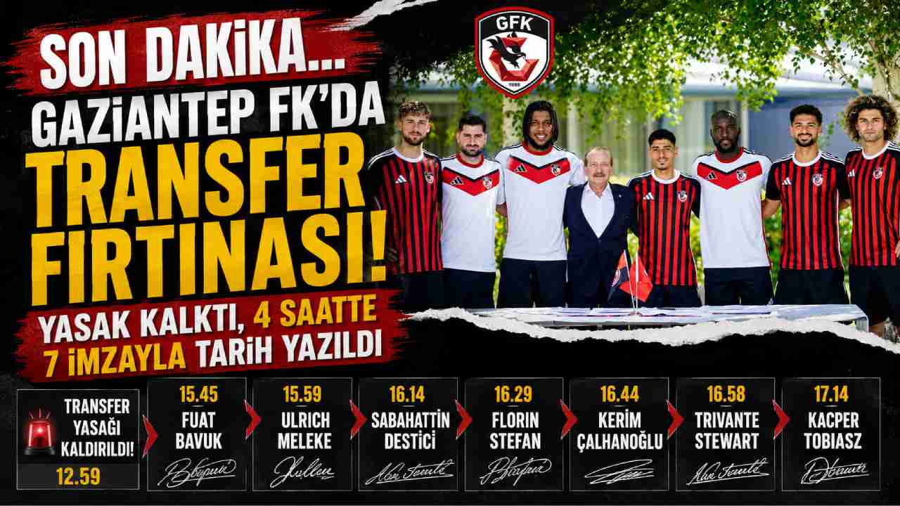 Gaziantep FK’den Süper Lig'i Sallayan Transfer Kasırgası! Saat Saat İmzalar Yağdı