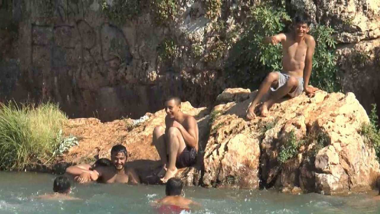 Gaziantep’te sıcaktan bunalanlar bakın nereye akın etti?