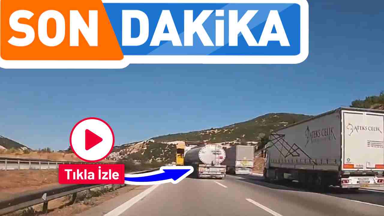 ŞOK GÖRÜNTÜLER! Gaziantep Otoyolu'nda Kamyonlar ve Tırlar Ölüm Saçıyor...