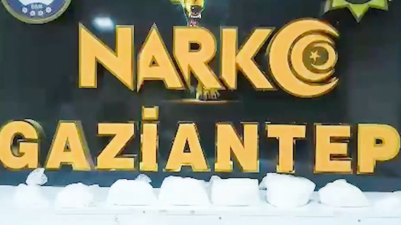 Gaziantep’te 8 buçuk kilo uyuşturucu ele geçirildi: 3 gözaltı