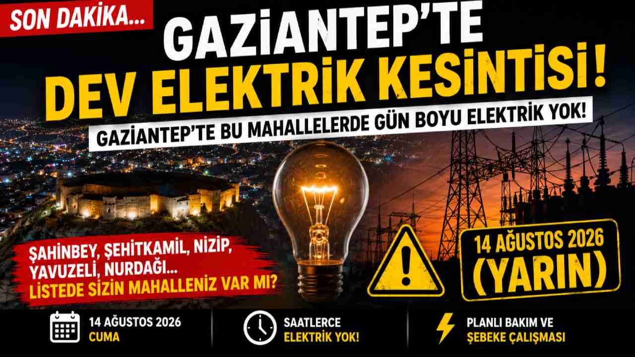 Gaziantep'te Dev Elektrik Kesintisi! Sıcaklık 40 Derece