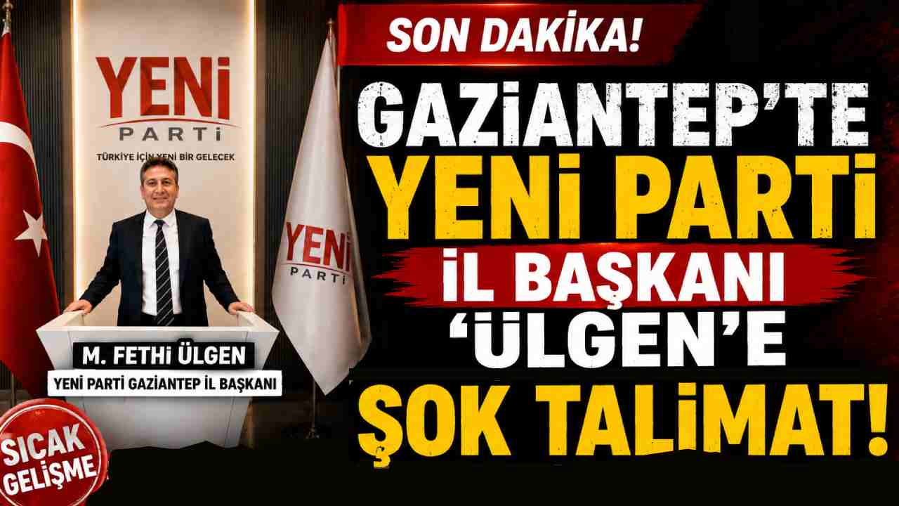 Gaziantep'te Yeni Parti İl Başkanı Emniyete Çağrıldı