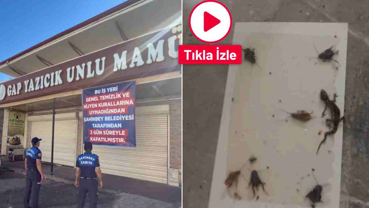 Gaziantep’te Ünlü Fırında Hijyen Skandalı! Şok Görüntüler