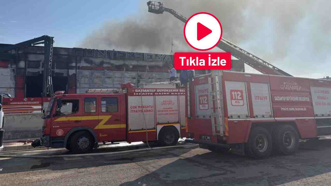 Gaziantep 5. OSB'de Fabrika Yangını! 45 Araçla Müdahale Edildi