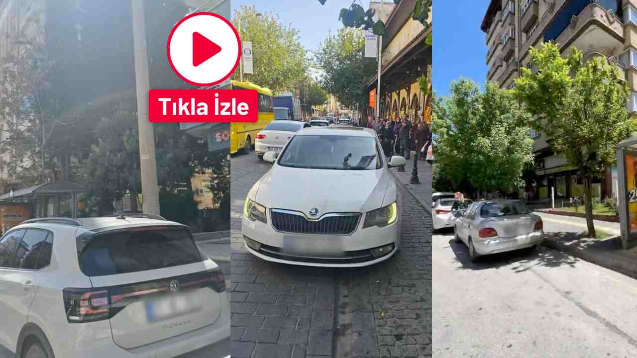 Gaziantep'te Otobüs Duraklarına Park Edenler Yandı!