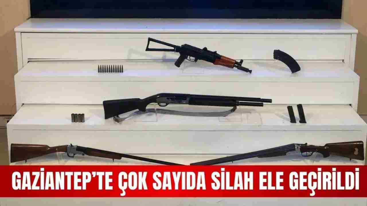 Gaziantep’te silah operasyonu! Adeta cephanelik ele geçirdi