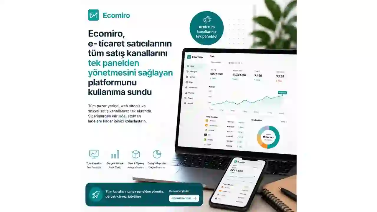 Ecomiro, e-ticaret satıcılarının tüm satış kanallarını tek panelden yönetmesini sağlayan platformunu kullanıma sundu