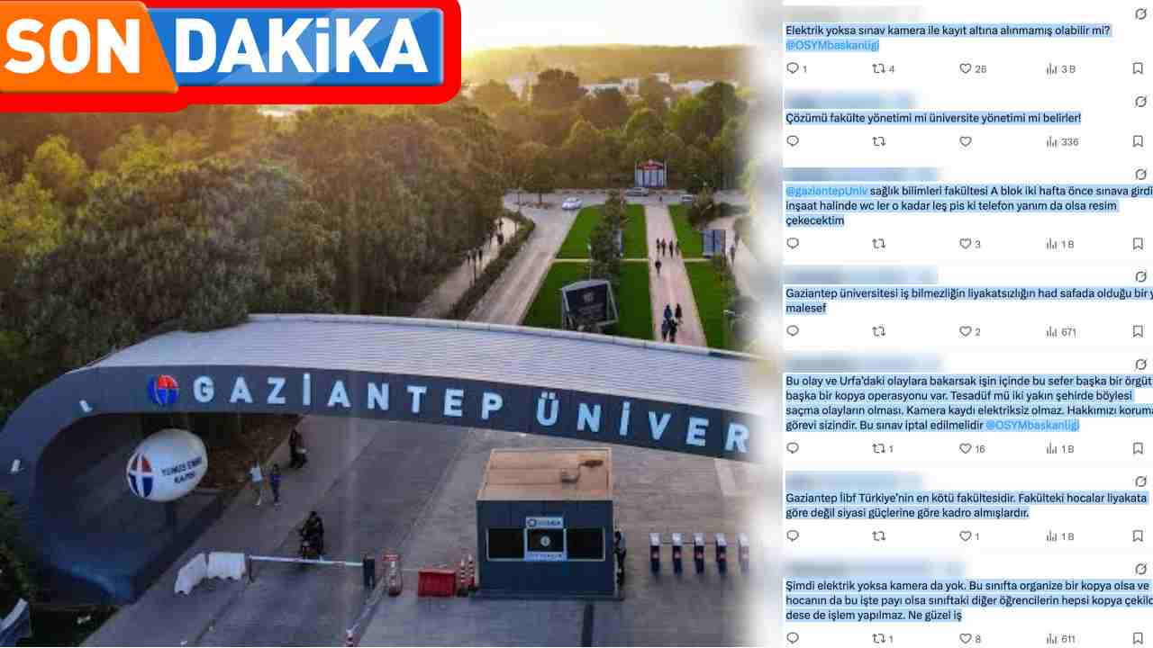 Gaziantep Üniversitesi’nde Skandal! Yorum Yağmuru
