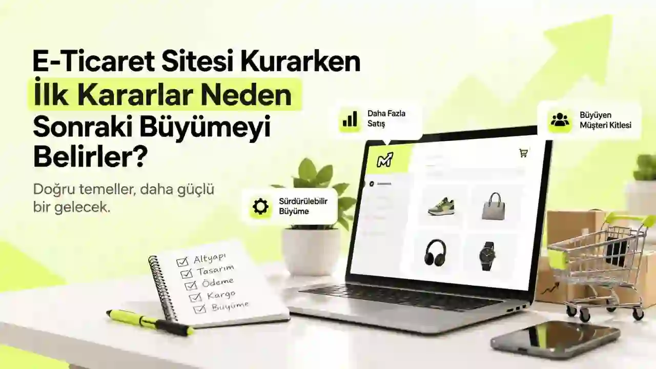 E-Ticaret Sitesi Kurarken İlk Kararlar Neden Sonraki Büyümeyi Belirler?