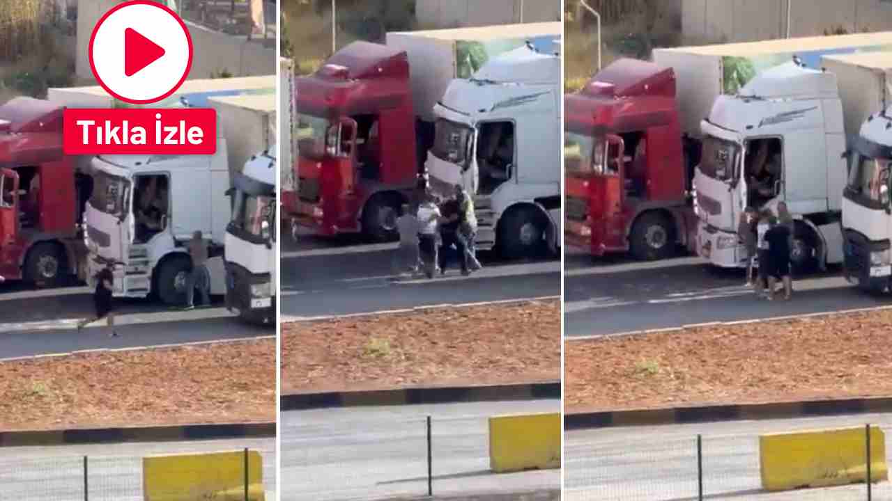 Gaziantep'te Tır Şoförleri Birbirine Girdi