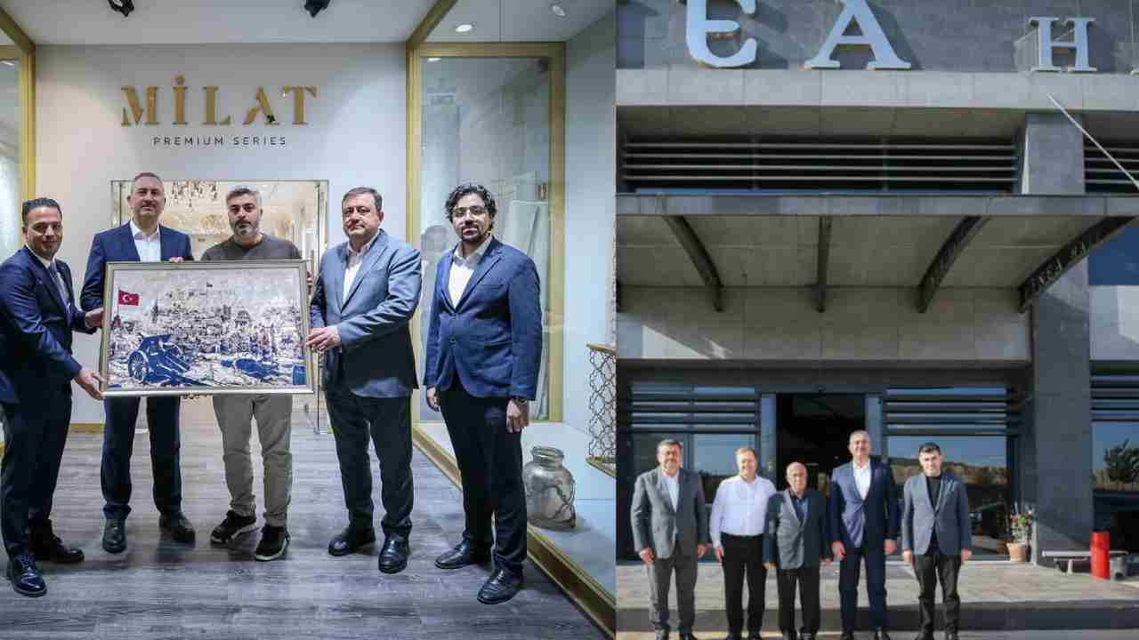 Gaziantep Halı Sektöründe Önemli Ziyaret: Gül ve Fedaioğlu Milat Halı ile Linea Halı'da