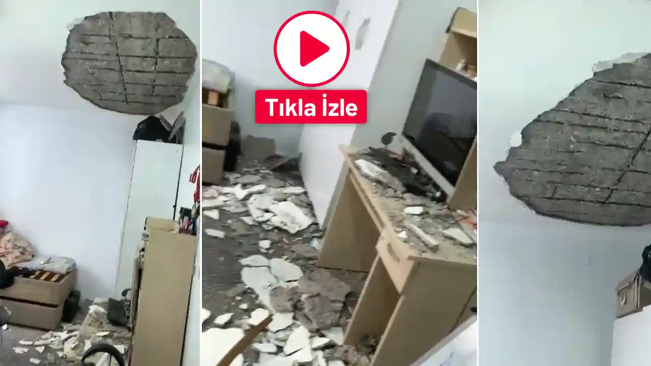 Gaziantep'te Deprem Paniği: Beton Parçaları Eşyaların Üzerine Düştü