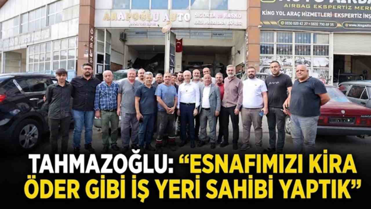 Gaziantep’te esnaf kira öder gibi iş yeri sahibi oldu