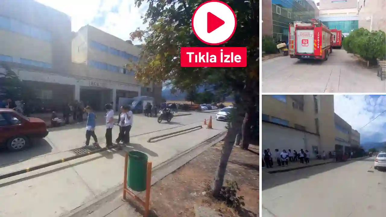 Gaziantep’te hastanenin bodrum katında korkutan yangın