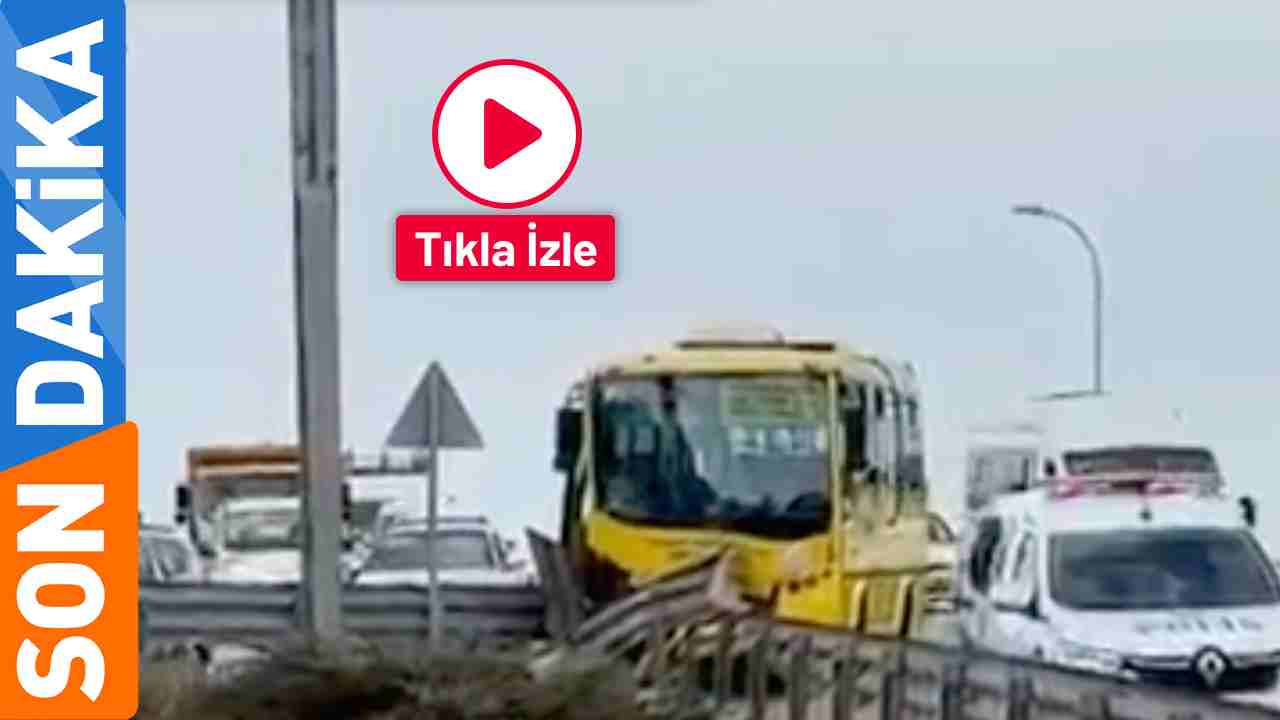 Gaziantep'te Halk Otobüsü Bariyerlere Saplandı! 9 yaralı hastaneye kaldırıldı