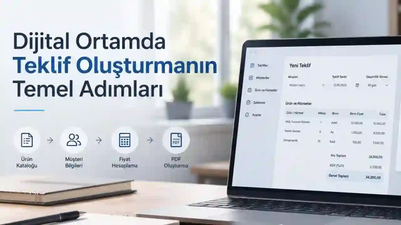 Dijital Ortamda Teklif Oluşturmanın Temel Adımları
