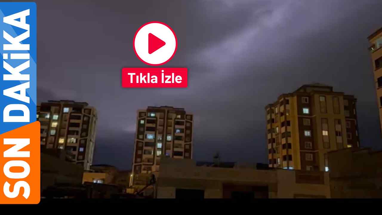 Gaziantep'te Süper Hücre Etkisi Başladı!