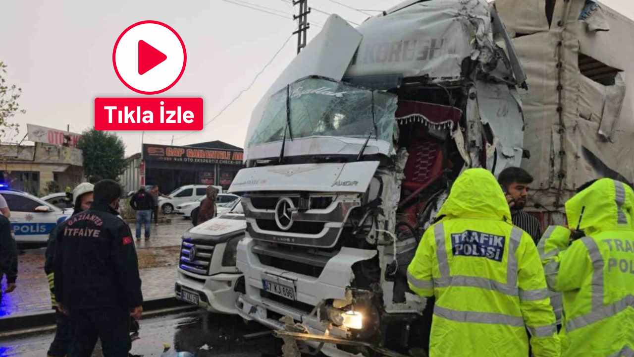 Gaziantep’te 3 aracın karıştığı zincirleme kaza: 2 yaralı