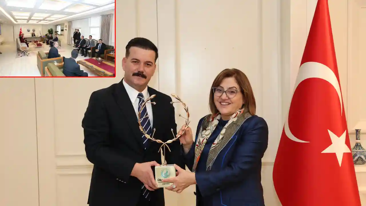 Ülkü Ocakları Gaziantep İl Başkanlığı’ndan Fatma Şahin’e Ziyaret