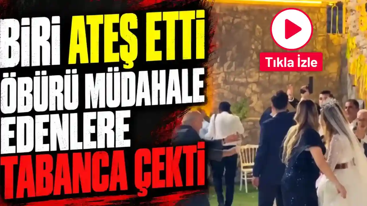 Şanlıurfa'daki Düğünde Faciadan Dönüldü! Dehşet Anları Kamerada