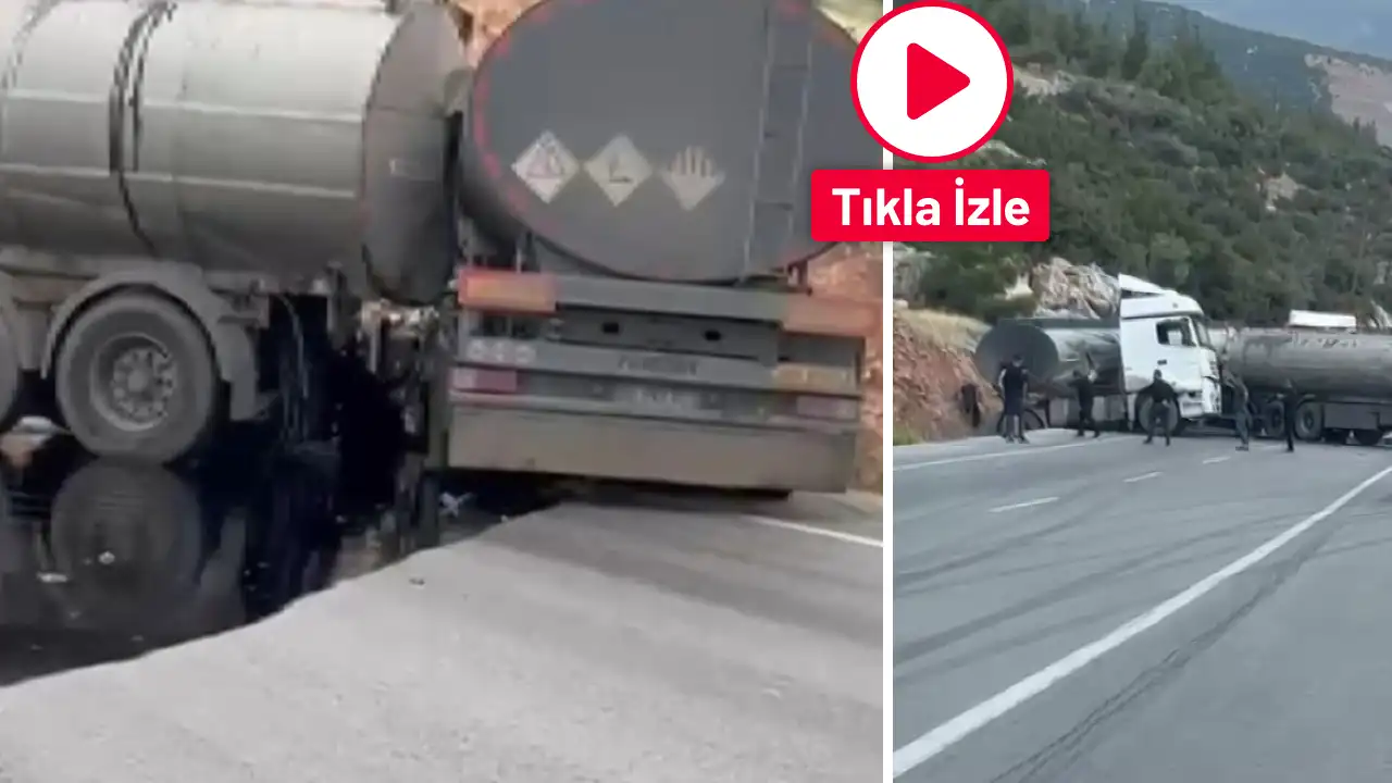 Gaziantep'te İki Yakıt Tankeri Çarpıştı: Nurdağı'nda Ucuz Atlatılan Facia