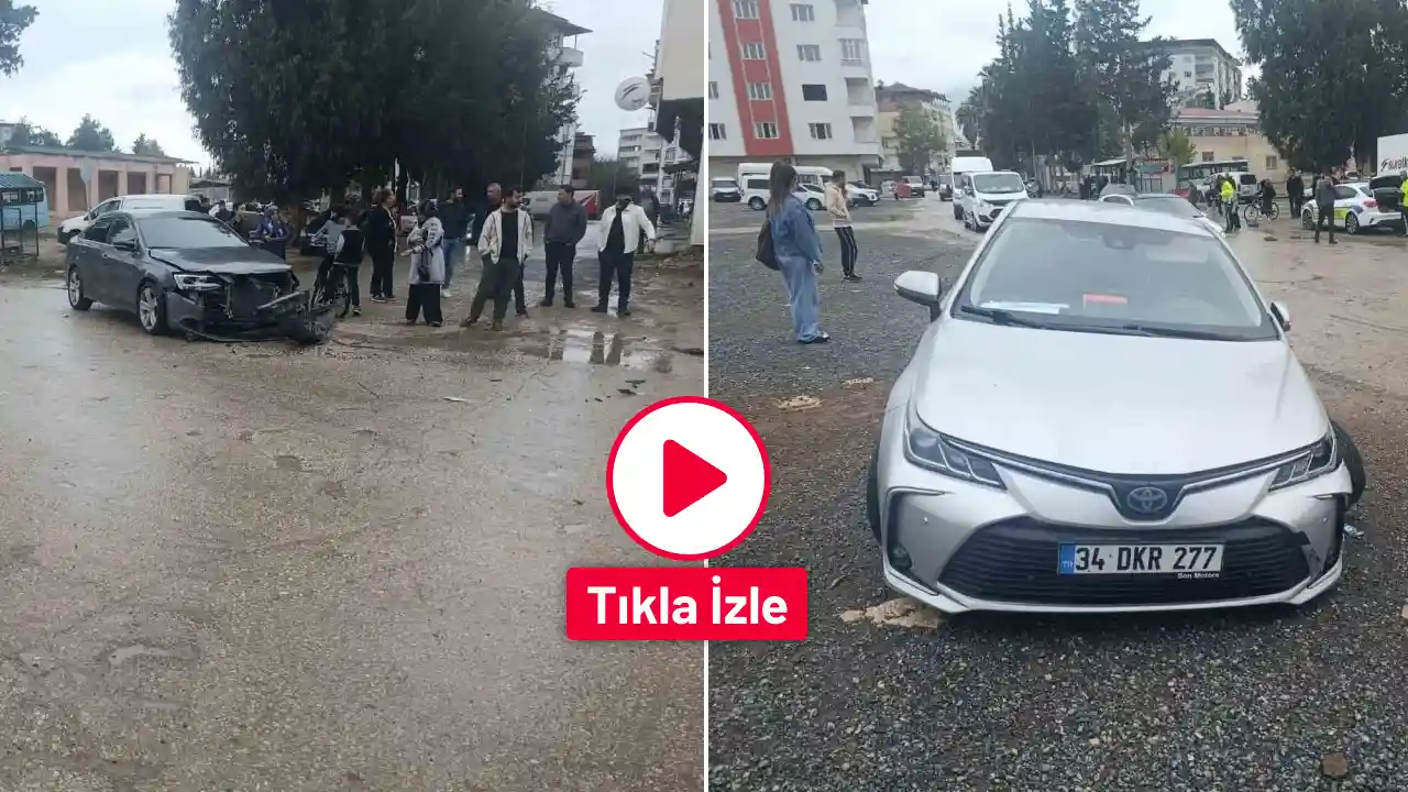 Gaziantep’te 2 otomobil çarpıştı: Araçlarda maddi hasar oluştu