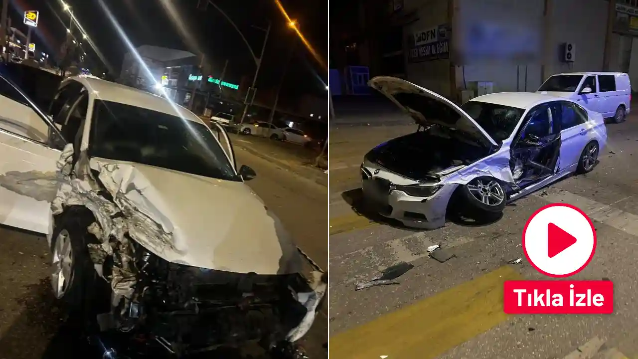 Gaziantep'te feci kaza! Jetta, Transit ve BMW çarpıştı