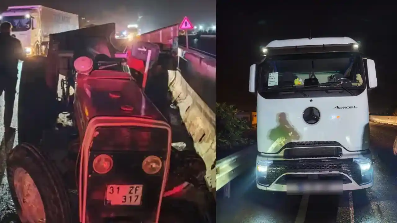 Gaziantep İslahiye'de traktör-TIR kazası: 79 yaşındaki sürücü hayatını kaybetti