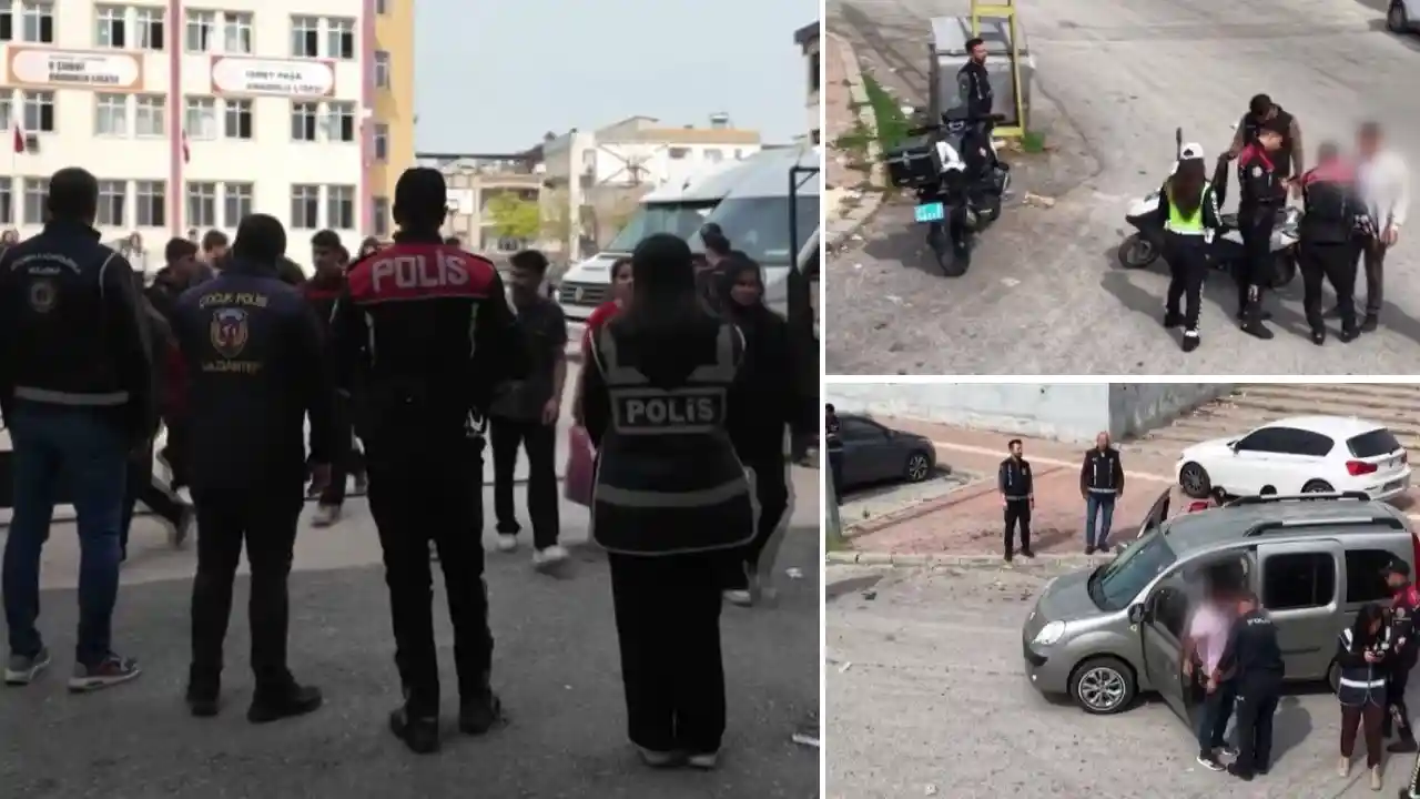 Gaziantep’te okul çevrelerinde huzur-güven-asayiş uygulaması