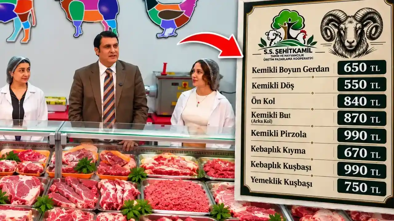 Gaziantep’te Et Fiyatlarına Şehitkamil Darbesi! Zincir Marketler Geri Adım Attı