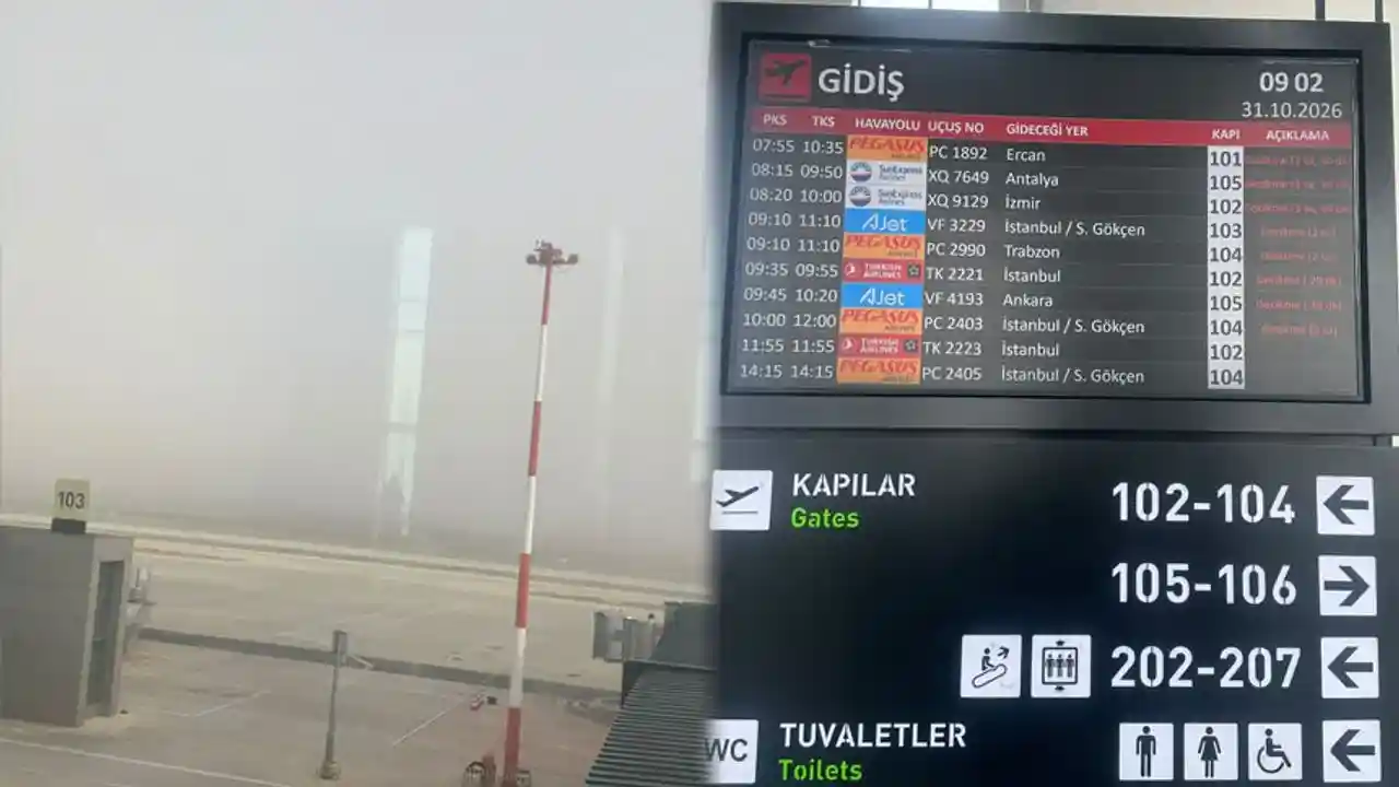 Gaziantep FK kafilesine 2 saat 40 dakikalık sis engeli