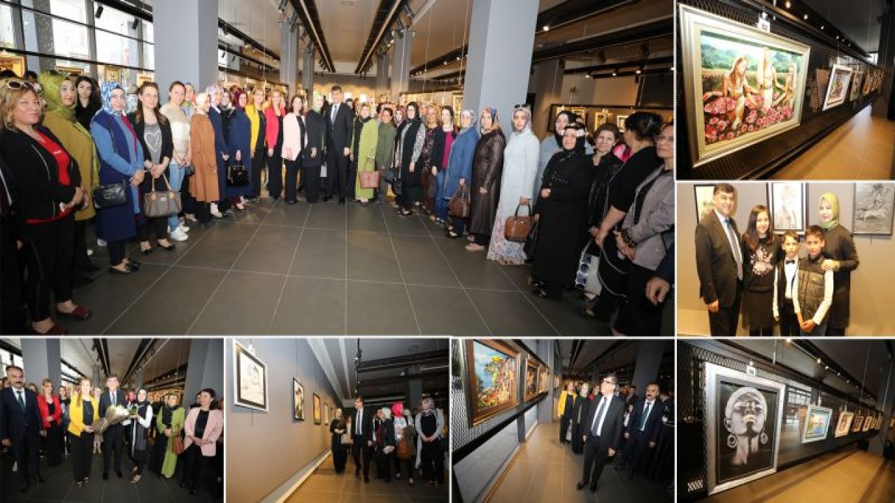 ŞSM'DE RÖLYEF VE KARAKALEM RESİM SERGİSİ AÇILDI