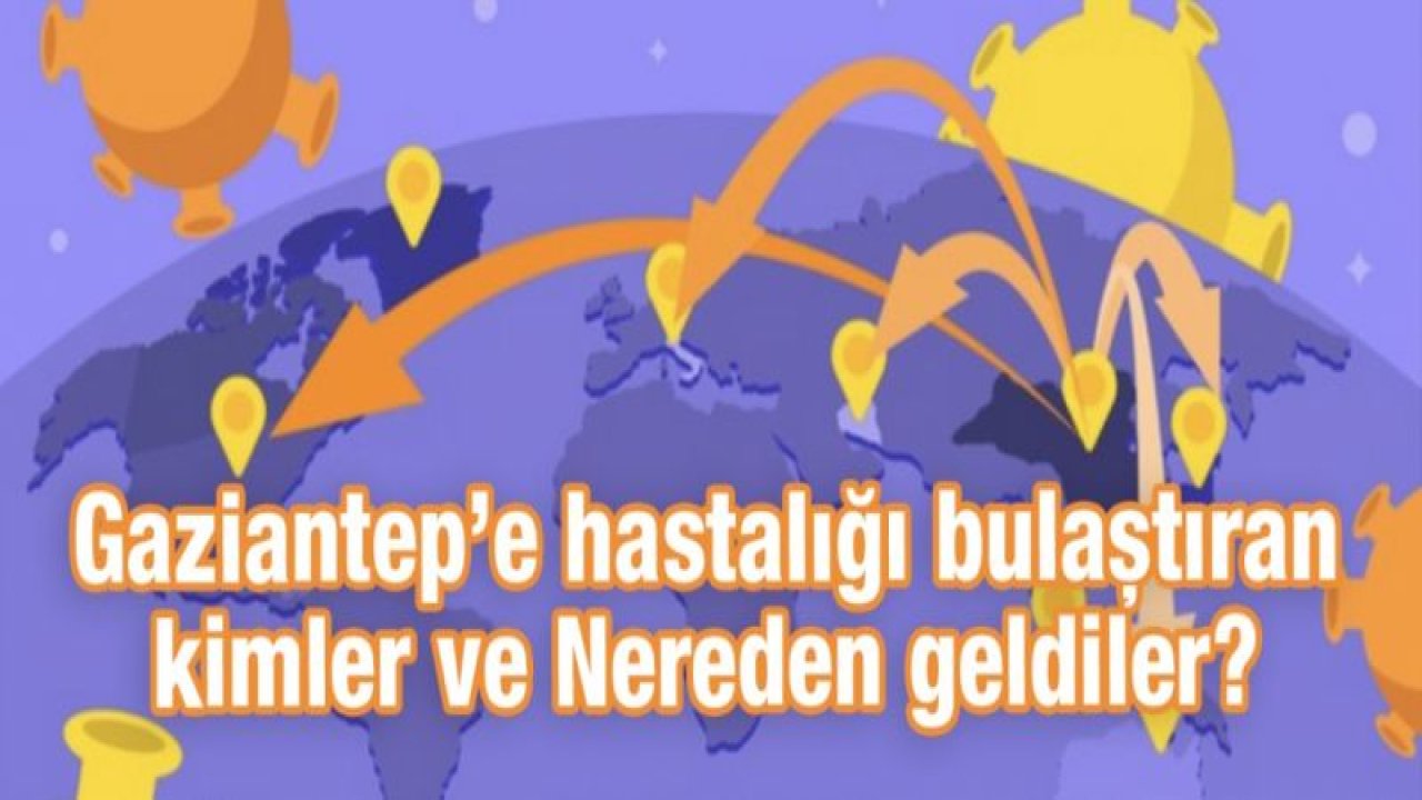 Gaziantep’e hastalığı bulaştıran kimler ve Nereden geldiler?